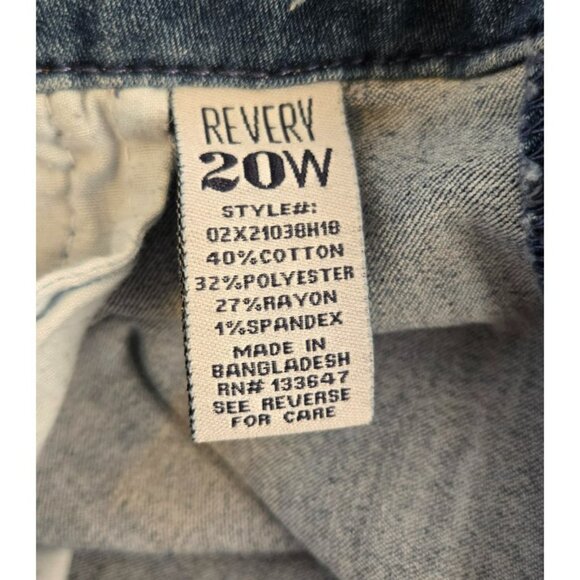 Revery 20W Womens Jeans Mid-Rise Skinny 5-Pocket Medium Wash - Picture 5 of 6